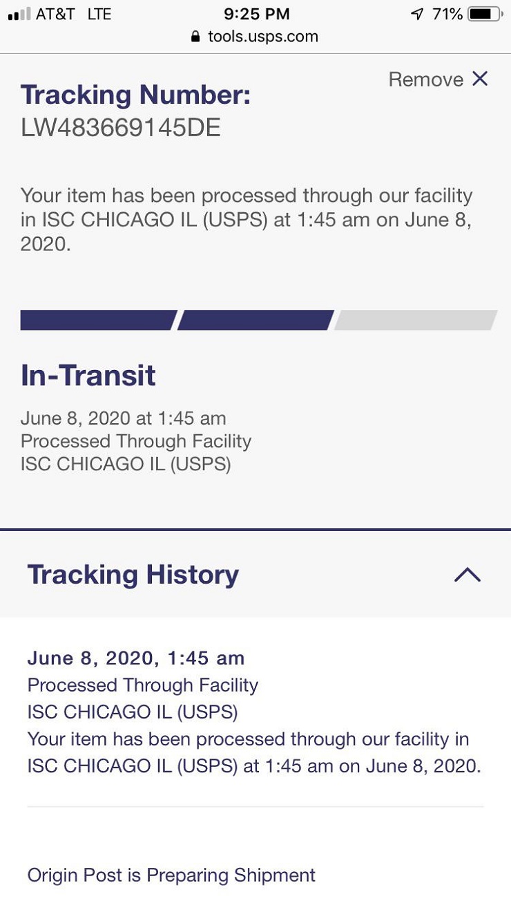 ISC Chicago il (usps) delays 2022