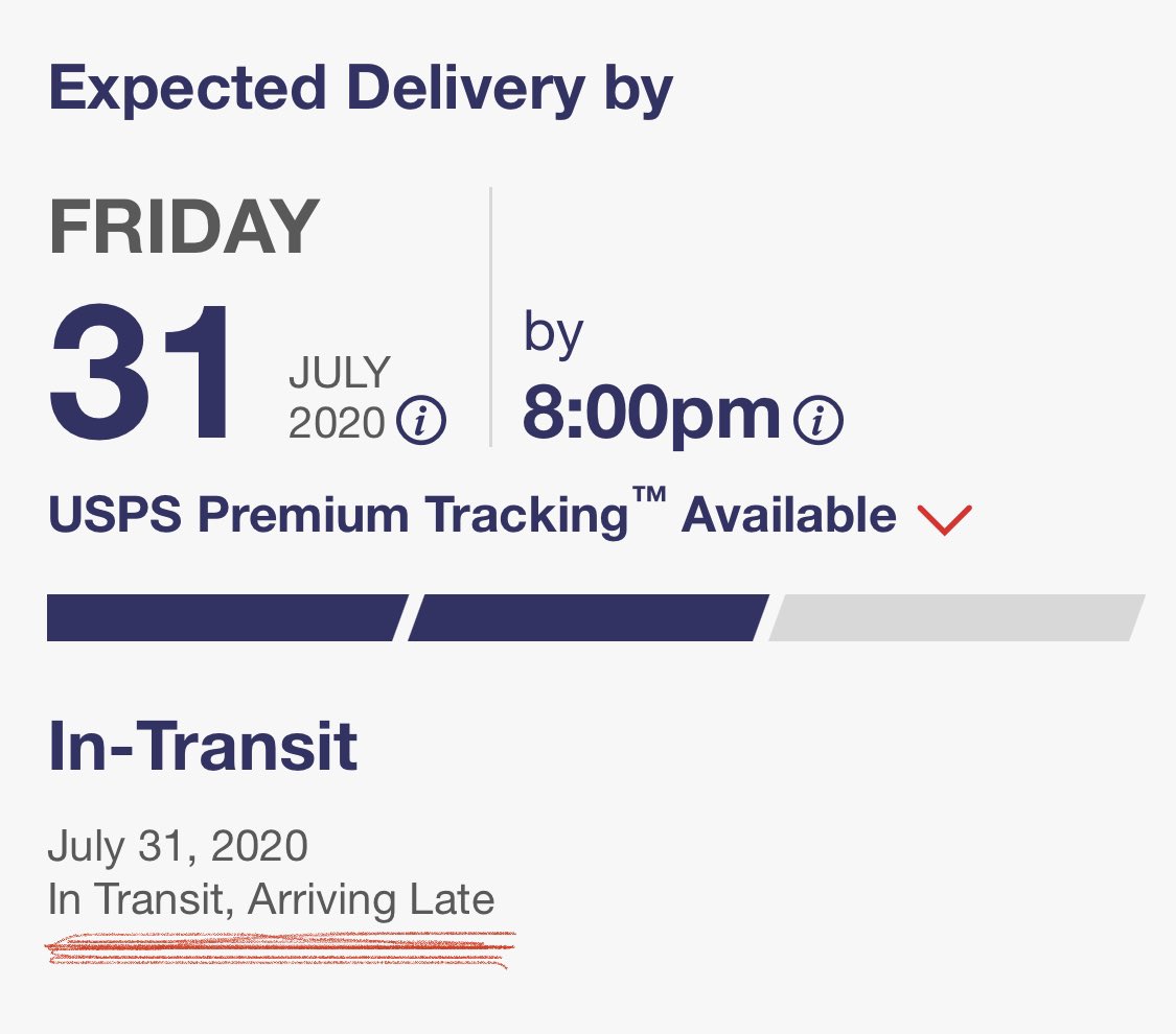 In Transit Arriving Late USPS Wiki