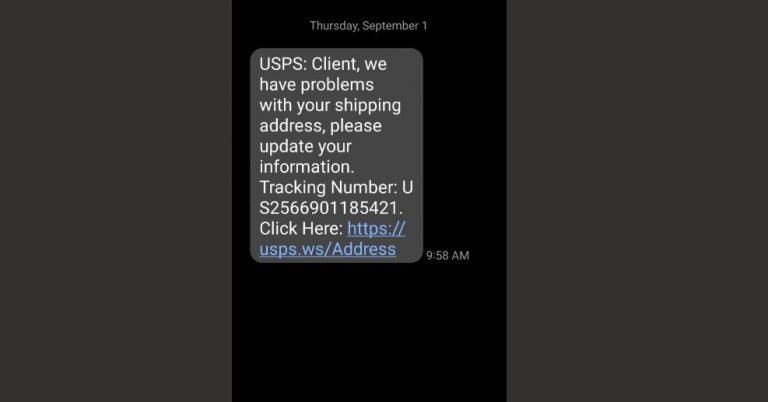 Usps We Cannot Deliver Your Package Text