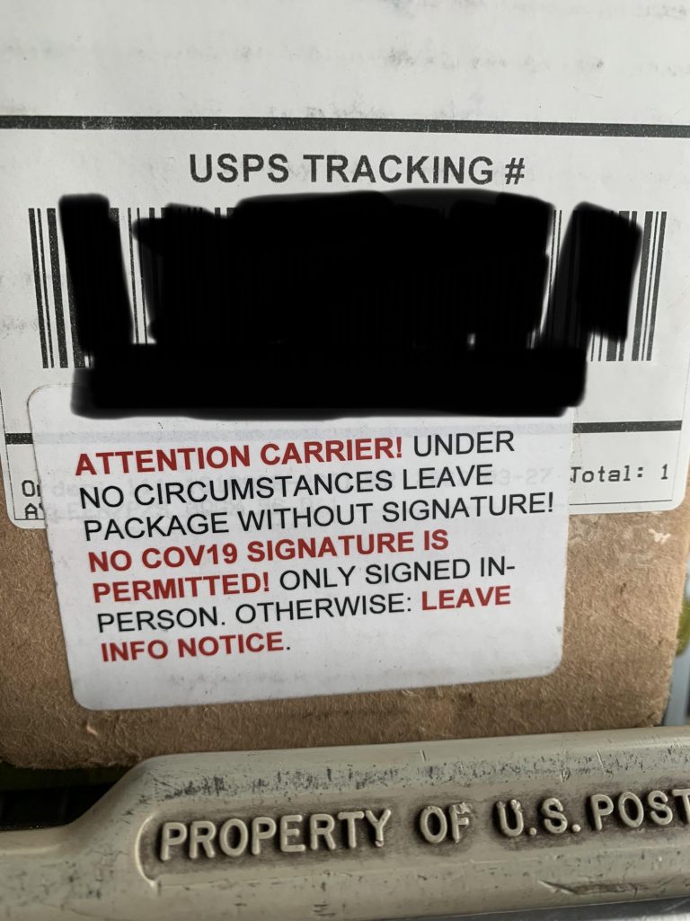 Usps Signature Confirmation Signed by Someone Else
